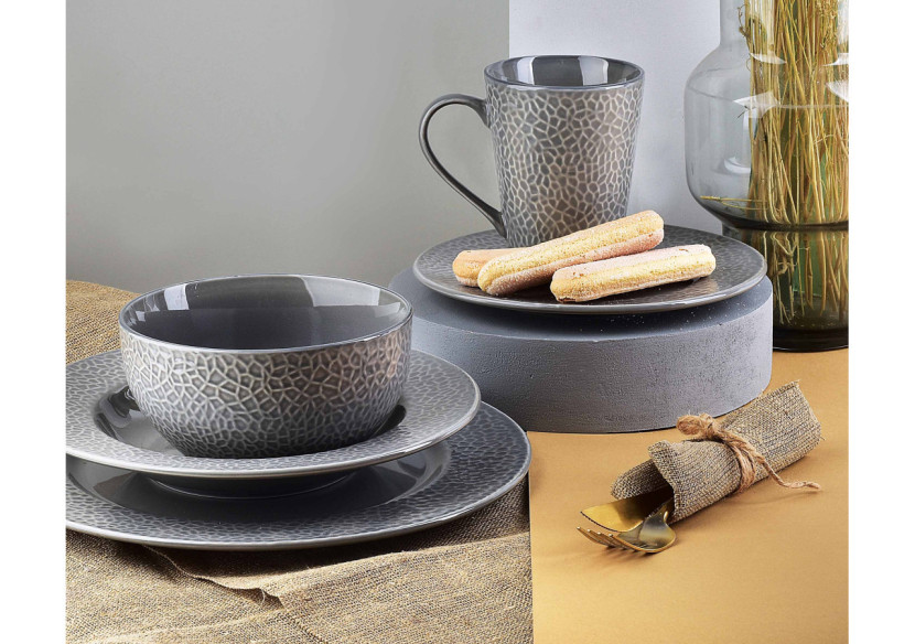 Mise HUDSON - Porcelaine grise 14 x 7cm 610ml - HTPM6280-PROM - Affekdesign By Mondex Mise HUDSON - Porcelaine grise 14 x 7cm 610ml - HTPM6280-PROM - Affekdesign By Mondex