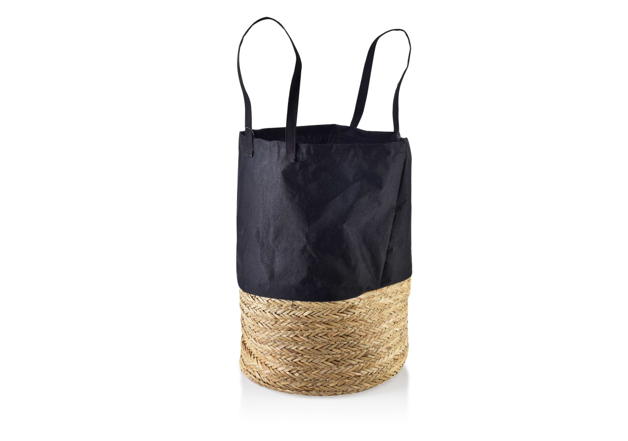 Panier FORT NATURAL - Tissu en herbe marine 40 x 50 cm - HTCF7171-PROM - Mondex