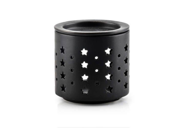 Brûleur d'huiles essentielles VESTA - Céramique noire 7,3x7,5cm - HTTP4262 - Mondex