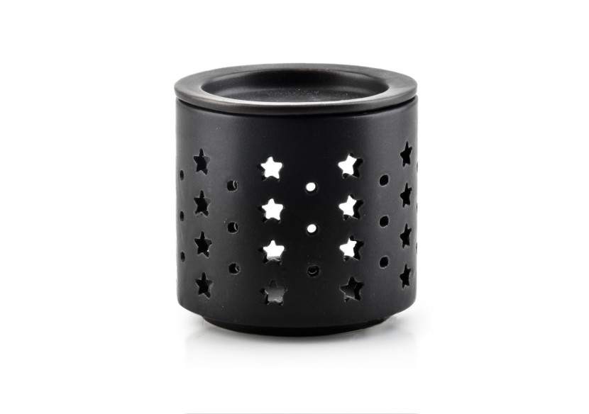 Brûleur d'huiles essentielles VESTA - Céramique noire 7,3x7,5cm - HTTP4262 - Mondex