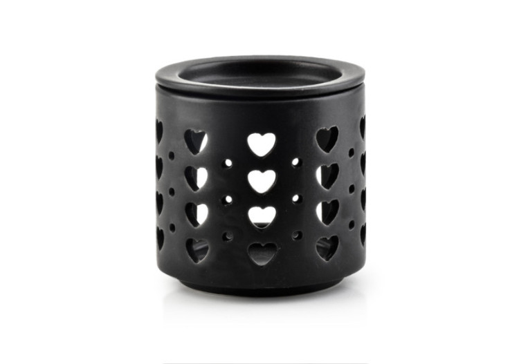 Brûleur d'huiles essentielles VESTA - Céramique noire 7,3x7,5cm - HTTP4279 - Mondex