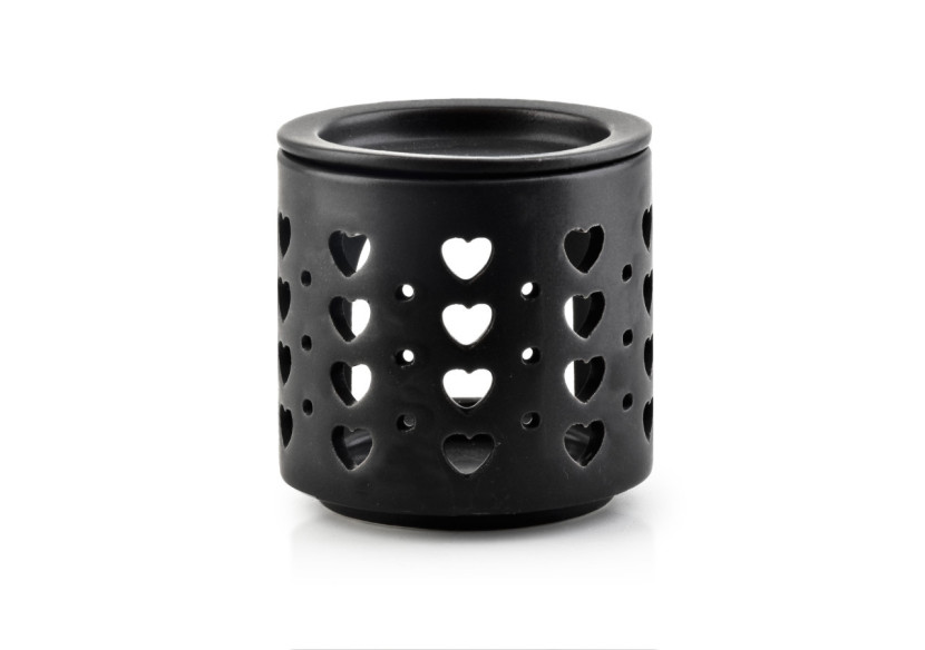 Brûleur d'huiles essentielles VESTA - Céramique noire 7,3x7,5cm - HTTP4279 - Mondex