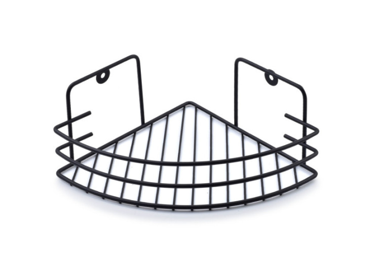 Étagère de salle de bain CARL BLACK - 1 niveau, 9 x 19 x 19 cm - HTWM2581 - Bathlab By Mondex