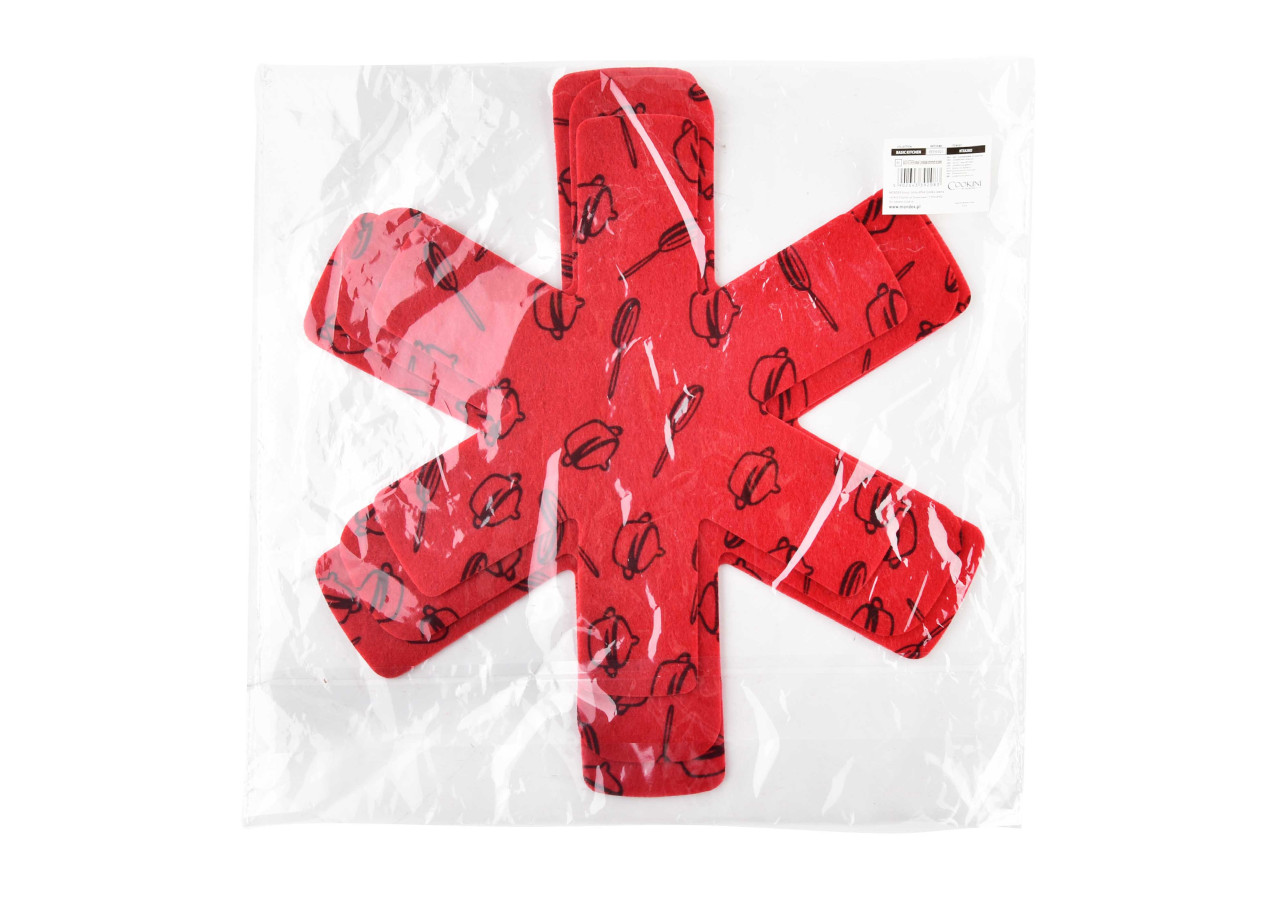 Set de 3 Protecteurs pour Casseroles Cookini - 28, 33, 35cm, Rouge - HTXA2083-CX - Cookini By Mondex
