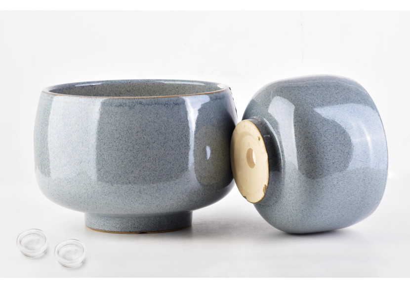 Ensemble de 2 Pots NEVA - Grande taille 23x16cm et 17x13cm, motifs décoratifs - HTYE2212-PROM - Mondex