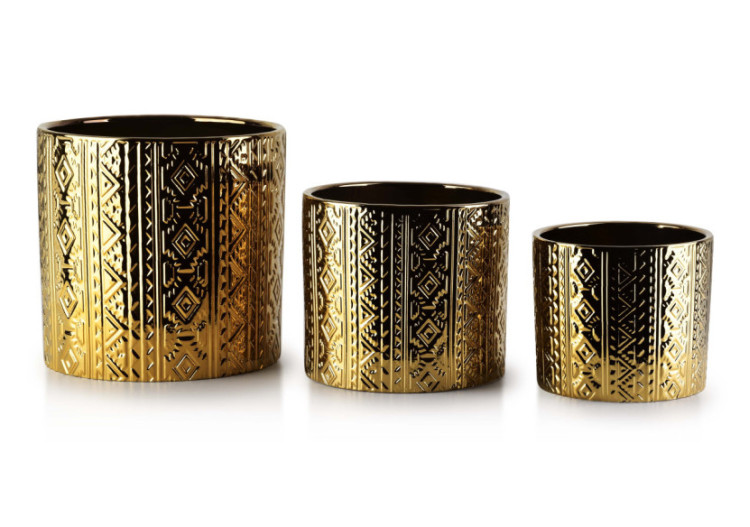 Ensemble de 3 pots NEVA - Design moderne en céramique - HTYE2441 - Mondex