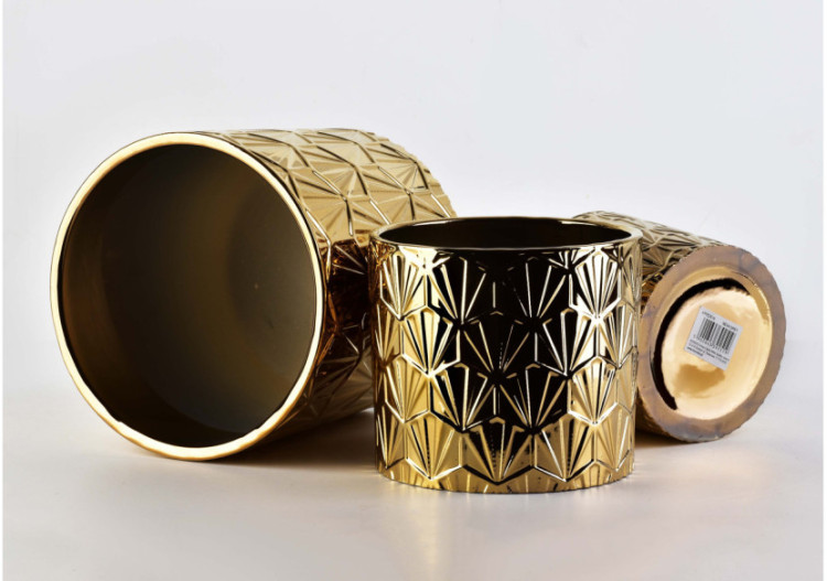 Ensemble de pots NEVA - 3 pots avec design chic, tailles variées - HTYE2489-PROM - Mondex 2