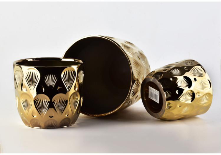 Ensemble de pots NEVA - 3 pots, design élégant et tailles variées - HTYE2526-PROM - Mondex 2