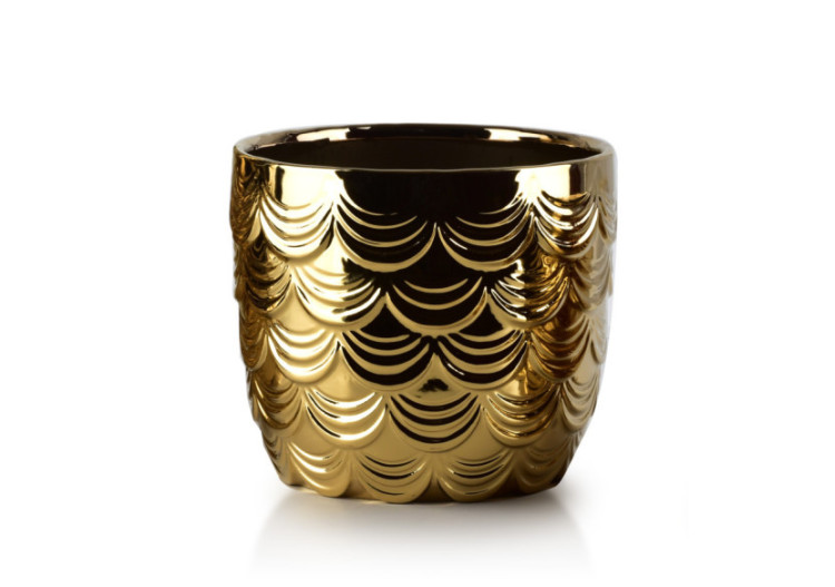 Cache-pot Neva - Diamètre 16 cm, Hauteur 12.5 cm - HTYE2588-PROM - Mondex