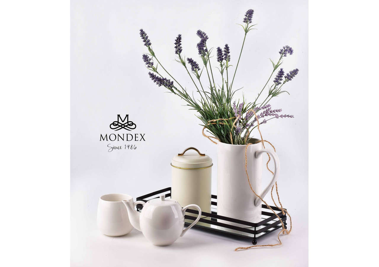 Plateau CEDRIC - Métal et Miroir 39x16xh5,5cm - HTOP3691 - Mondex