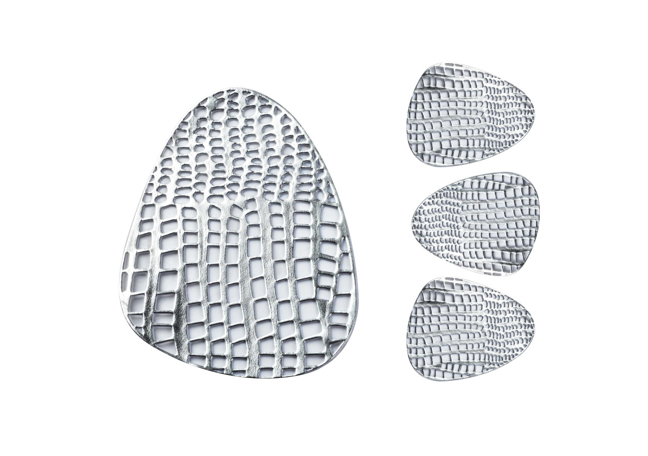 Sous-verres LEILA - Ensemble de 4 pièces 10cm x 13cm - HTA3011-PROM - Mondex