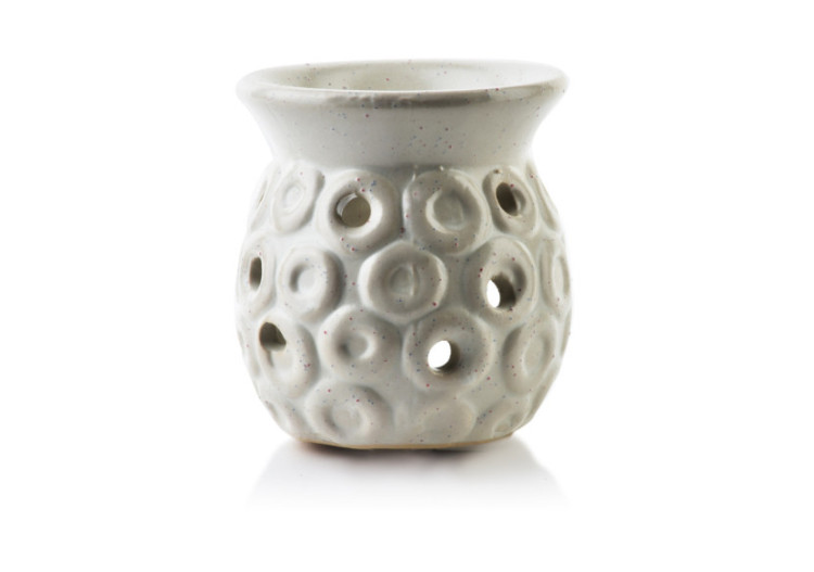 Brûleur d'huile parfumée - Céramique 7cm de diamètre x 7,5cm de hauteur - HTTP6531 - Mondex
