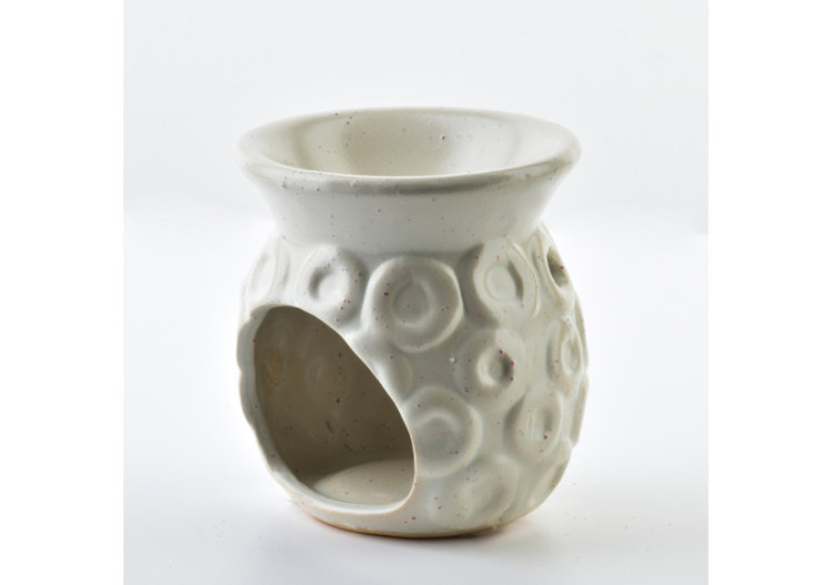 Brûleur d'huile parfumée - Céramique 7cm de diamètre x 7,5cm de hauteur - HTTP6531 - Mondex 2