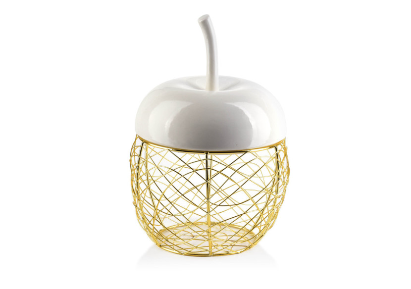 Panier APPLE avec Couvercle - 16x17xh24cm - HTC9496 - Mondex