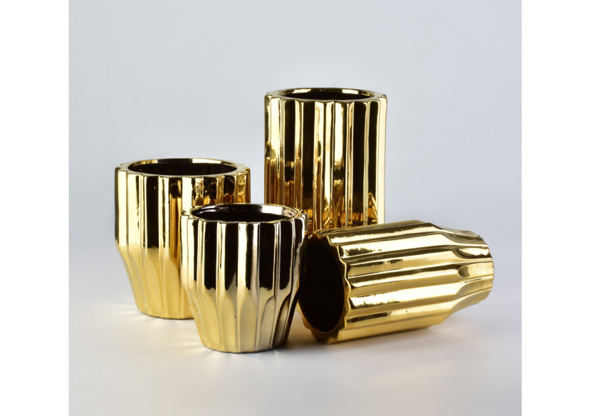 Vase YVONNE GOLD - 12x20cm - HTTS7415 - Mondex