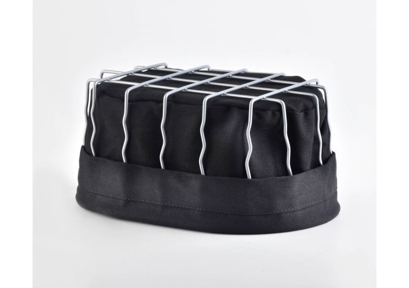 Panier CASSIE - Métal argenté ovale 22 x 15 x 10 cm - HIWD2250-PROM - Cookini By Mondex