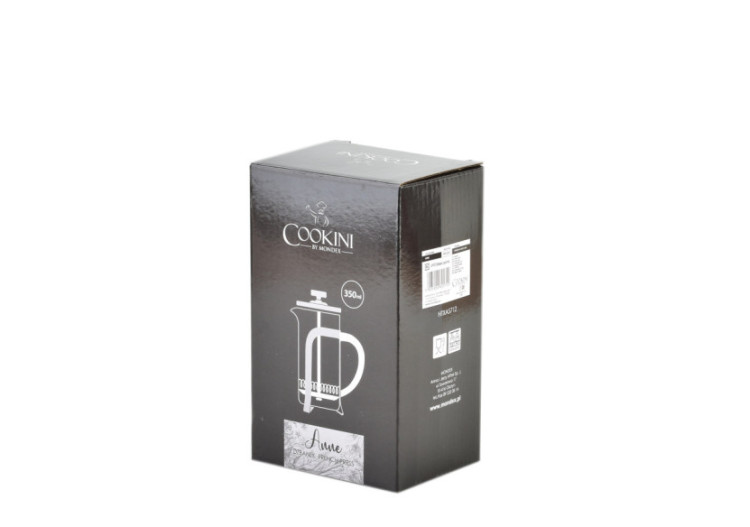 French Press ANNE - 350ml en acier inoxydable et verre borosilicate - HTXA5712-CX - Cookini By Mondex 2