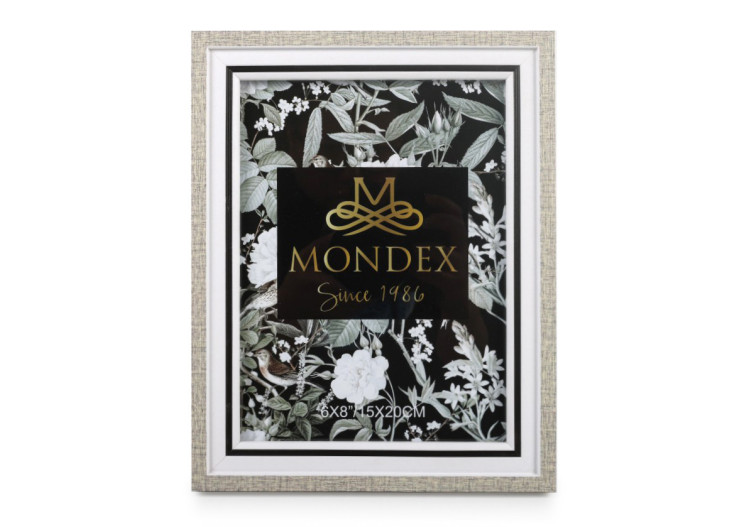 Cadre photo ADI - Beige 15x20cm avec passe-partout - HTOK5125-PROM - Mondex