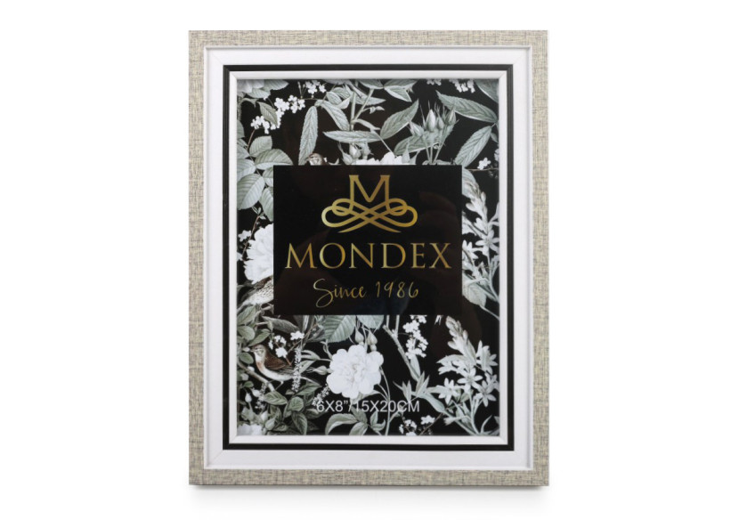 Cadre photo ADI - Beige 15x20cm avec passe-partout - HTOK5125-PROM - Mondex
