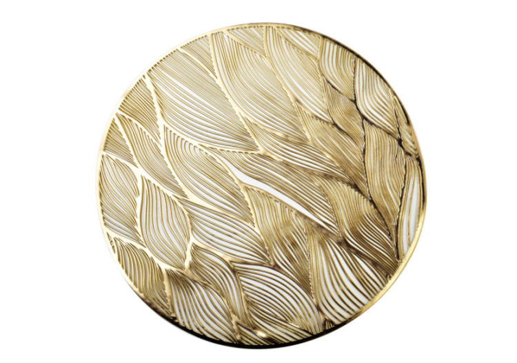 Nappe MANDY - 38cm avec Feuilles Dorées - HTA9161 - Mondex