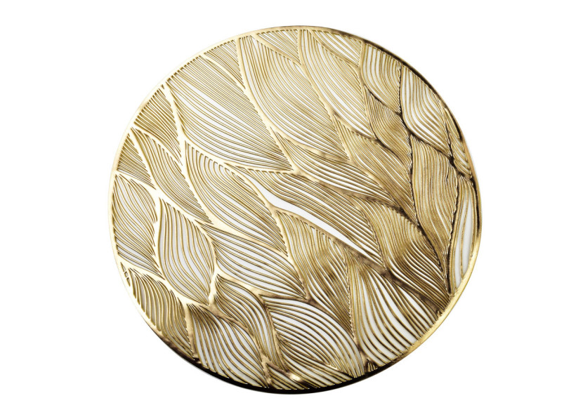 Nappe MANDY - 38cm avec Feuilles Dorées - HTA9161 - Mondex