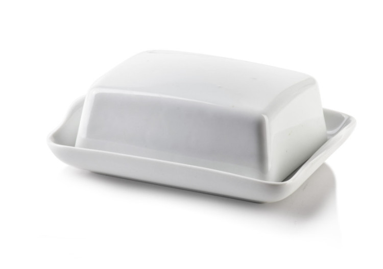 Beurrier BASIC - Porcelaine 16,5x12,5xh6cm - HTNA6516 - Mondex