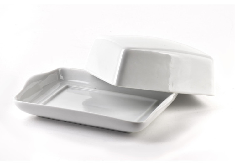 Beurrier BASIC - Porcelaine 16,5x12,5xh6cm - HTNA6516 - Mondex 2
