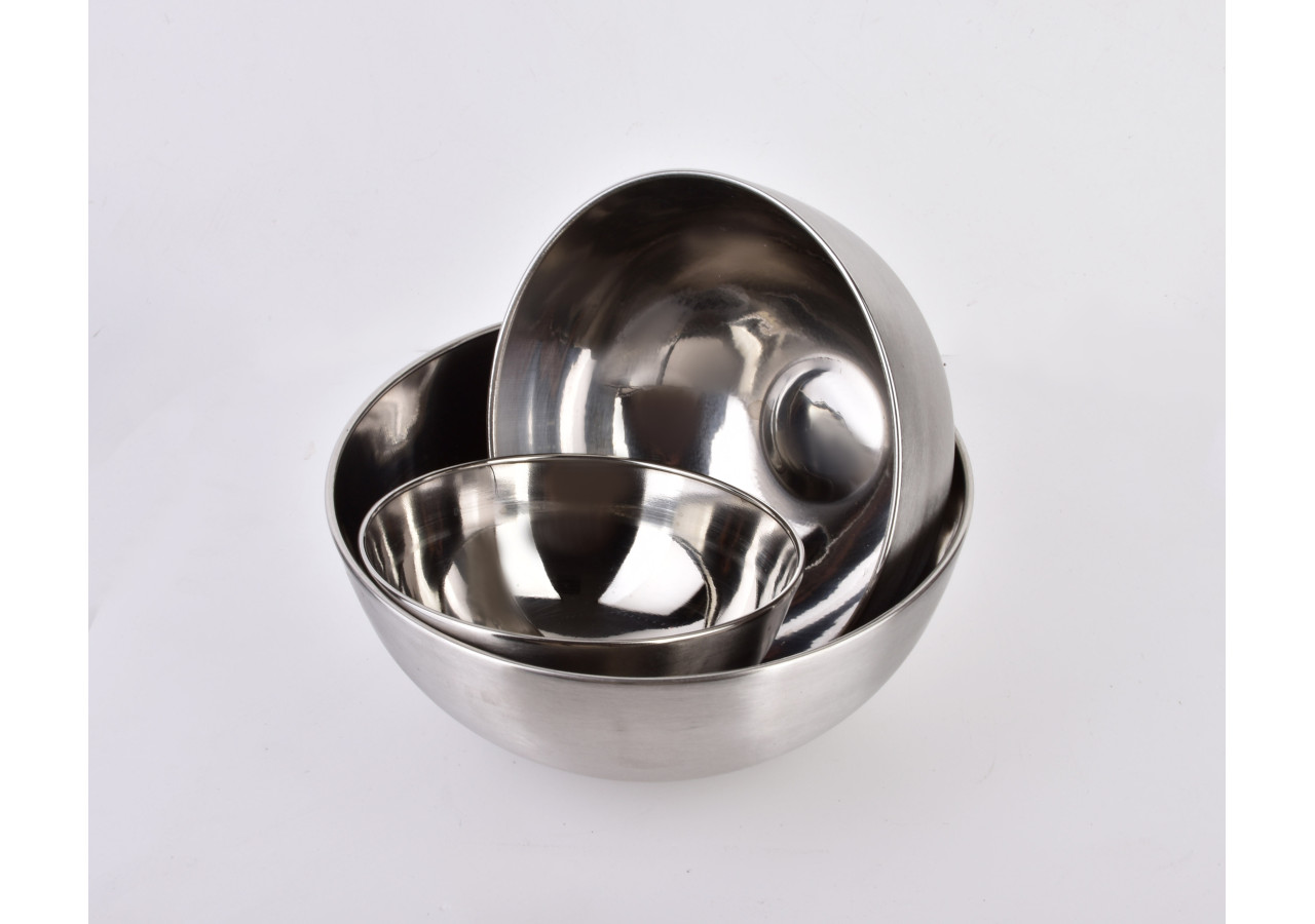 Bol BASIC KITCHEN - Acier inoxydable 13cm 450ml - HTXA3989-CX - Cookini By Mondex