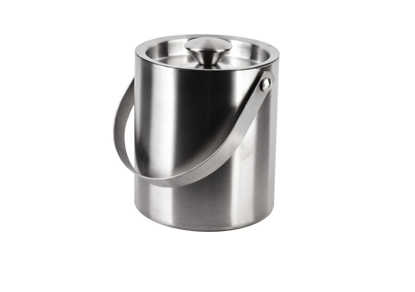 Seau à Champagne BASIC KITCHEN - Acier inoxydable 15x14x16cm - HTXA4054-CX - Cookini By Mondex