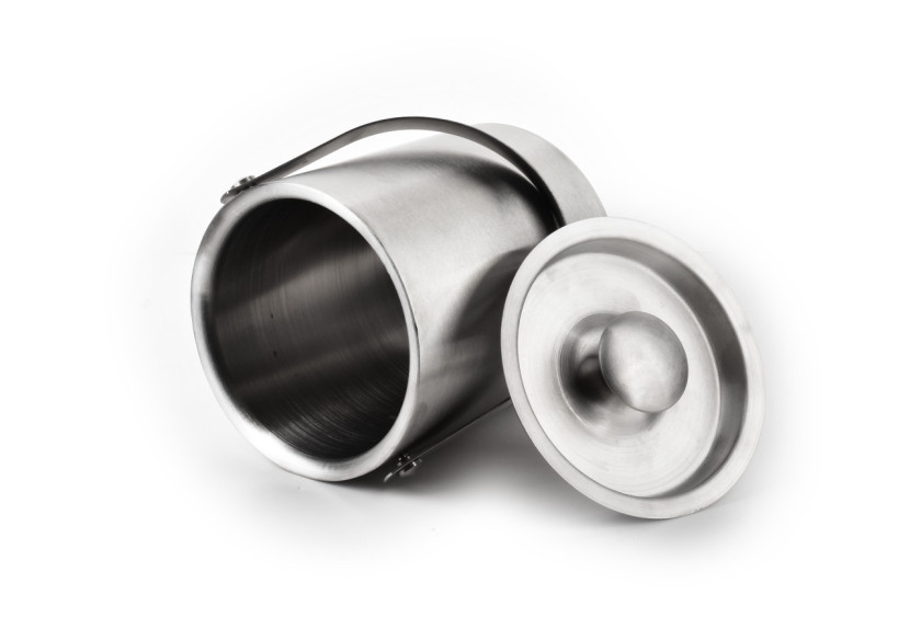 Seau à Champagne BASIC KITCHEN - Acier inoxydable 15x14x16cm - HTXA4054-CX - Cookini By Mondex