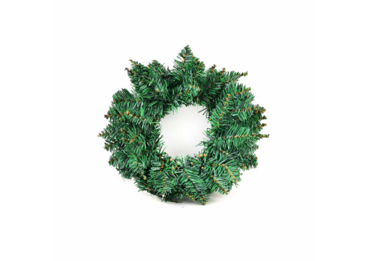 Couronne de Noël SANTA LILA - 30cm en vert - HIWJ2333-SW - Mondex