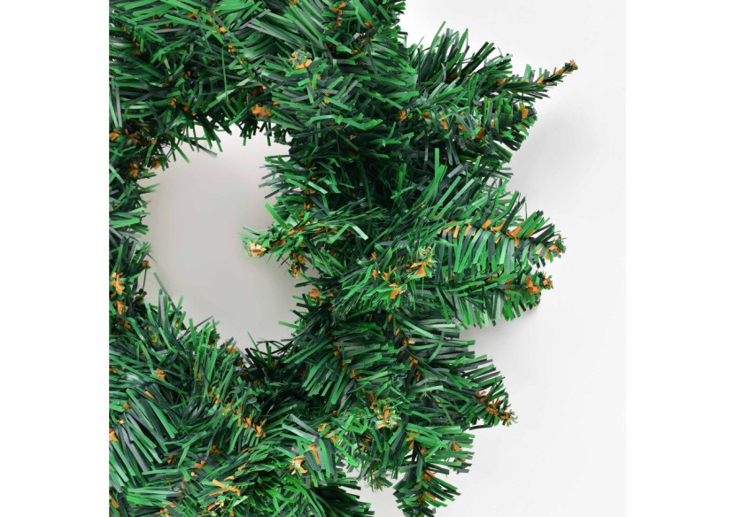 Couronne de Noël SANTA LILA - 30cm en vert - HIWJ2333-SW - Mondex