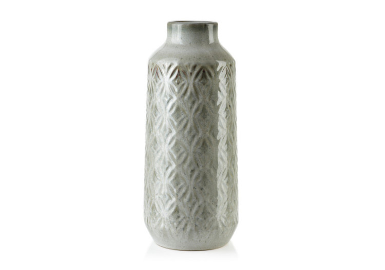 Vase YARINE BEIGE - Céramique chic 8xH37,5cm - HTTS9692 - Mondex
