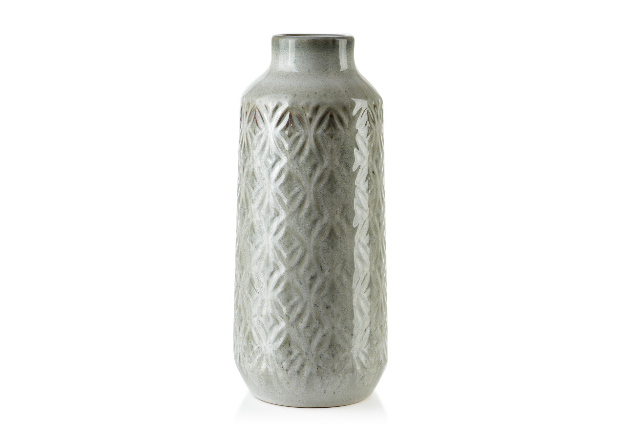 Vase YARINE BEIGE - Céramique chic 8xH37,5cm - HTTS9692 - Mondex