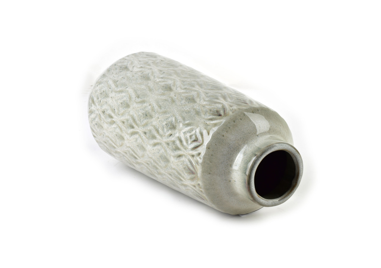 Vase YARINE BEIGE - Céramique chic 8xH37,5cm - HTTS9692 - Mondex