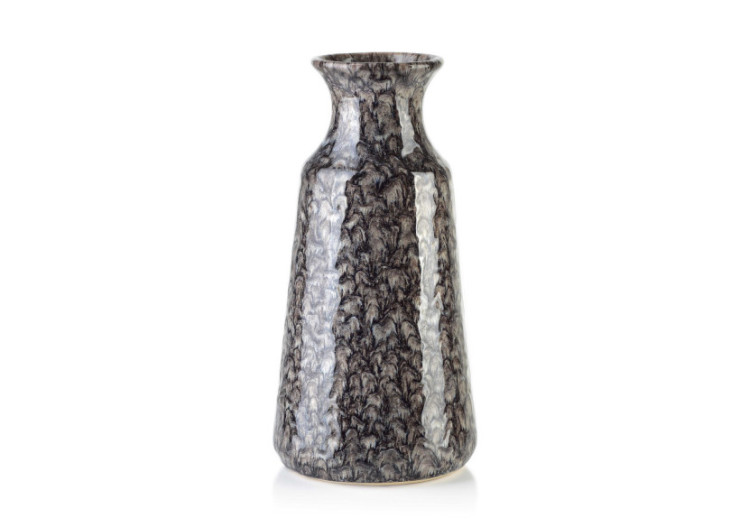 Vase YARINE GREY - Céramique élégante 9,5xH30,5cm - HTTS9715 - Mondex