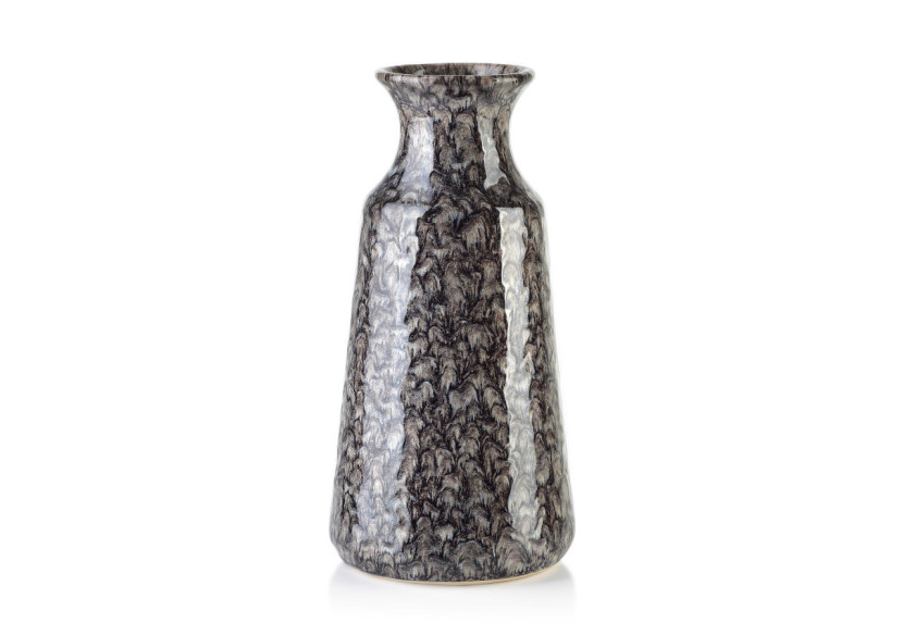 Vase YARINE GREY - Céramique élégante 9,5xH30,5cm - HTTS9715 - Mondex