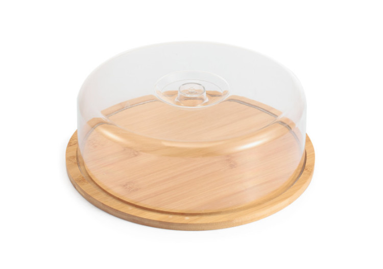 Plateau rond MODERN KITCHEN - 28,2 x 9,3 cm avec couvercle en bambou - HTXD0117 - Allesken
