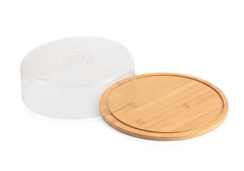 Plateau rond MODERN KITCHEN - 28,2 x 9,3 cm avec couvercle en bambou - HTXD0117 - Allesken