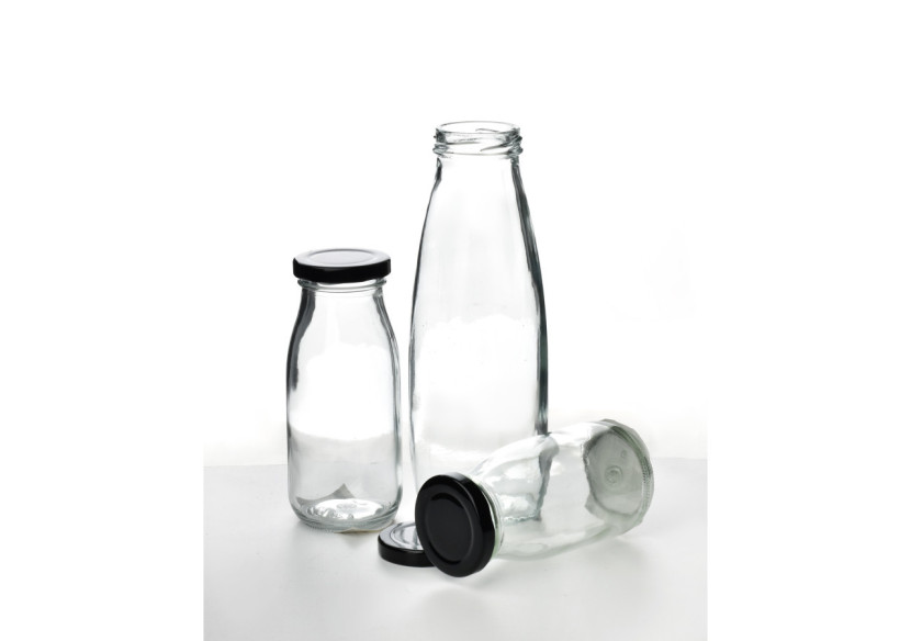 Bouteille HOLLIE CLEAR - Verre 500ml avec bouchon en métal - HTID1282 - Allesken