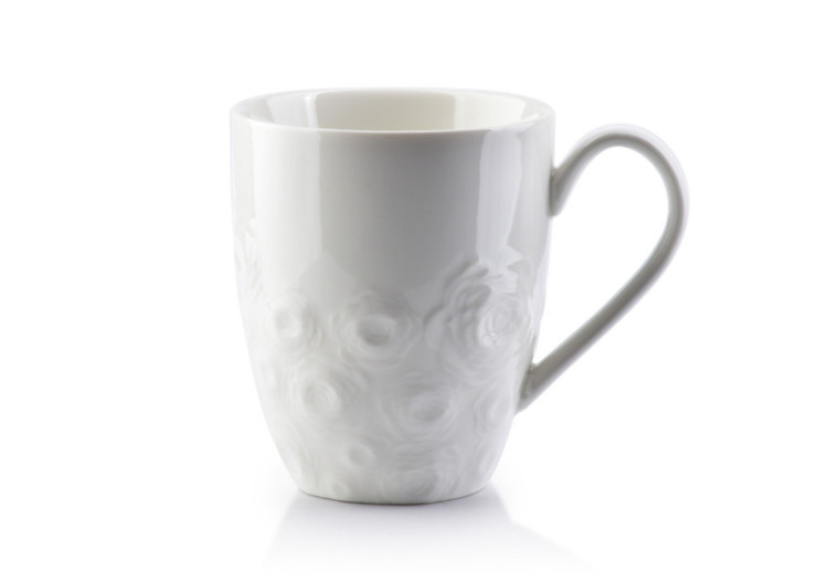 Mug ROSE2 - Porcelaine blanche 300ml - HTD3673-PROM - Affekdesign By Mondex