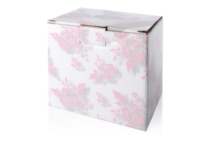 Mug ROSE2 - Porcelaine blanche 300ml - HTD3673-PROM - Affekdesign By Mondex Mug ROSE2 - Porcelaine blanche 300ml - HTD3673-PROM - Affekdesign By Mondex