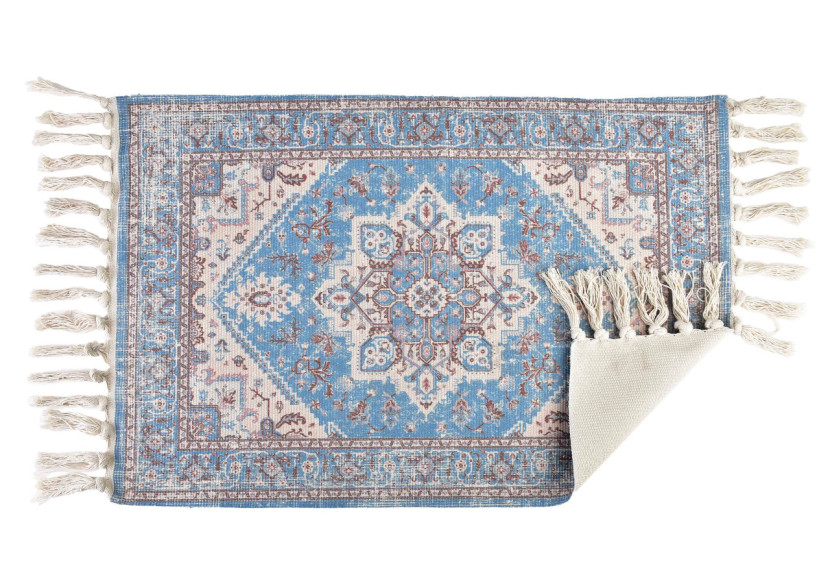Tapis ORIENT - 90x60cm, motifs orientaux et couleurs naturelles - HTZA5372 - Mondex