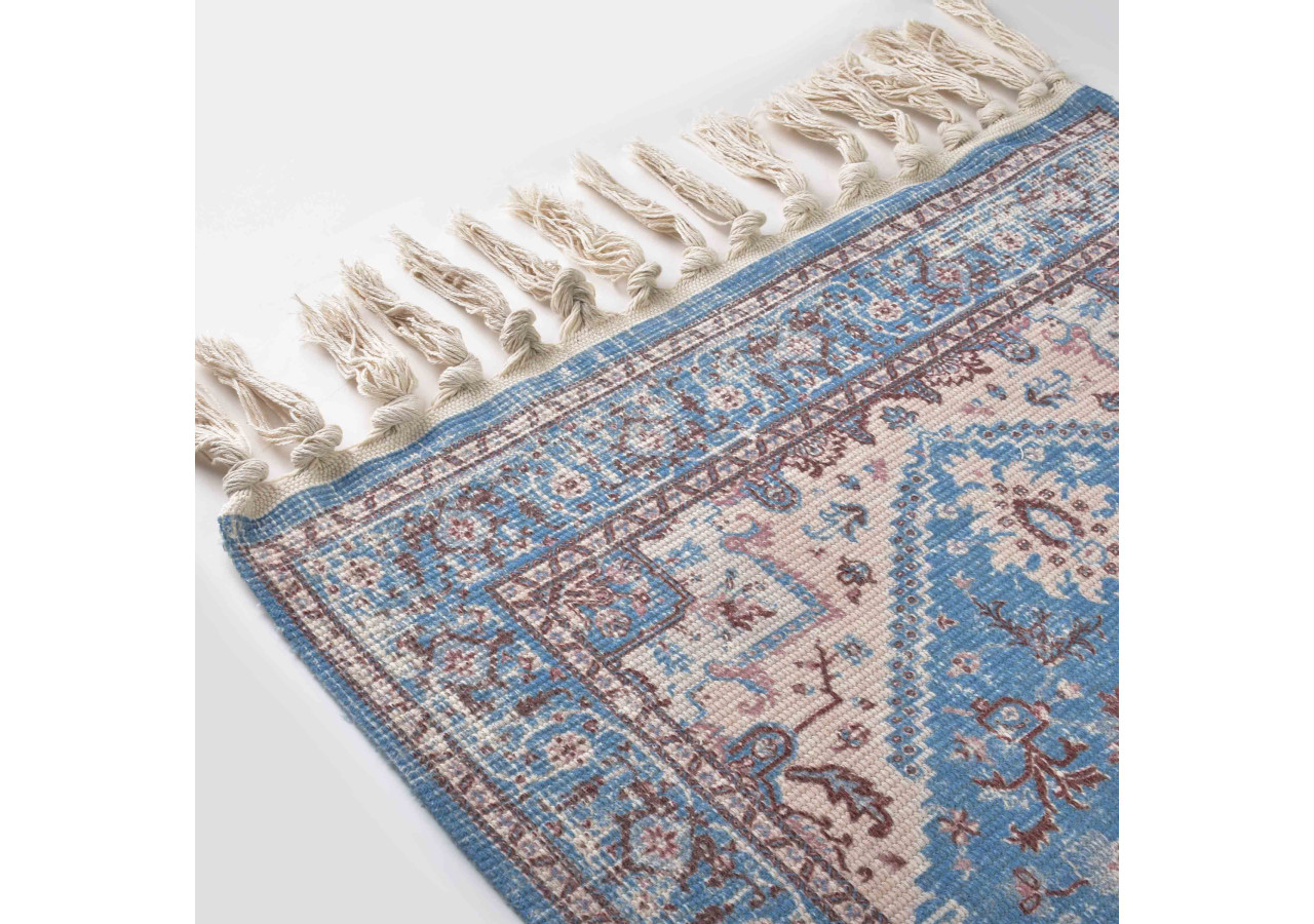 Tapis ORIENT - 90x60cm, motifs orientaux et couleurs naturelles - HTZA5372 - Mondex