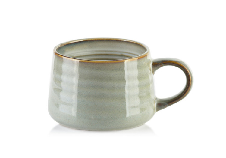 Mug BASIC NATURE - 420ml en céramique colorée 10x15x7,5cm - HTNA9608 - Mondex