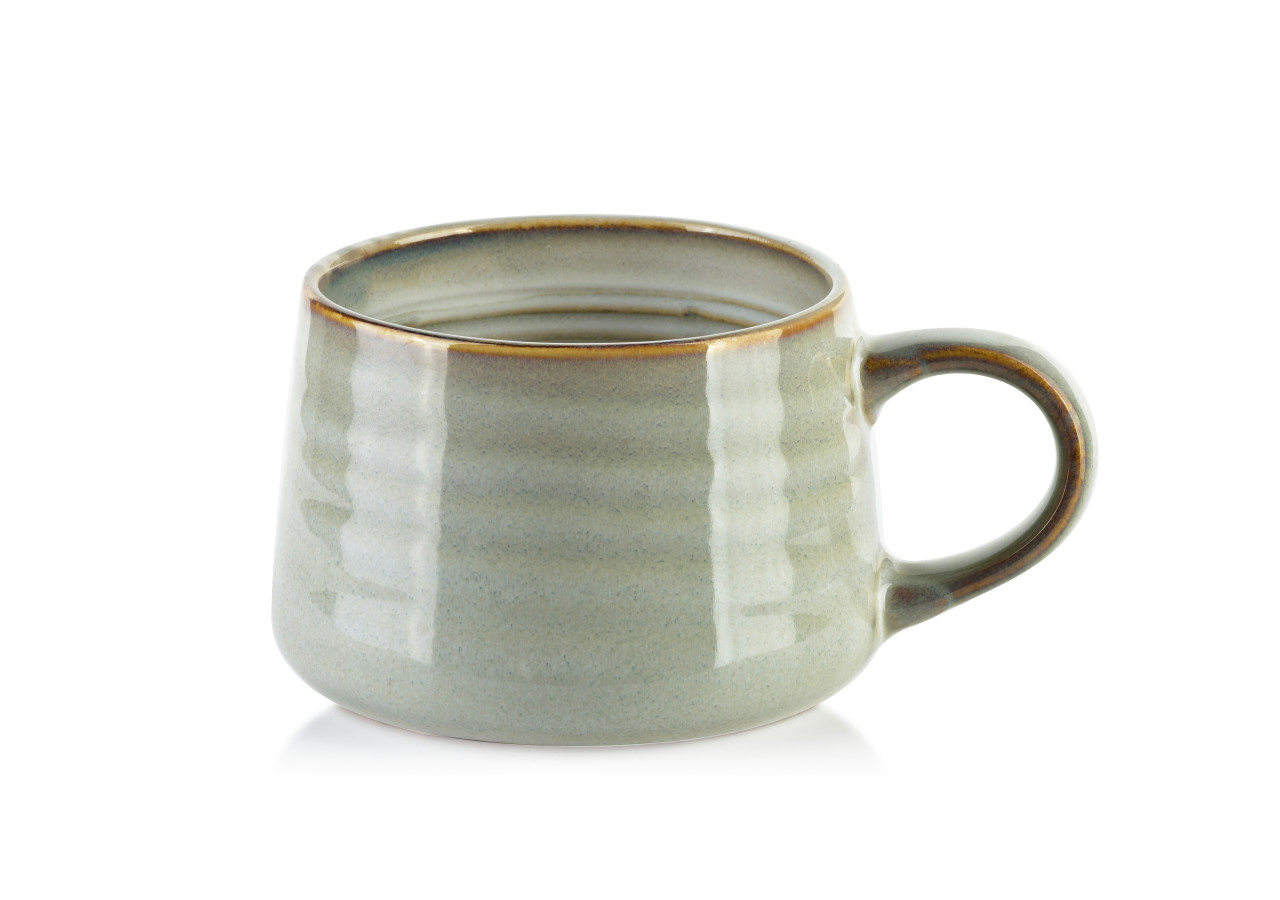 Mug BASIC NATURE - 420ml en céramique colorée 10x15x7,5cm - HTNA9608 - Mondex