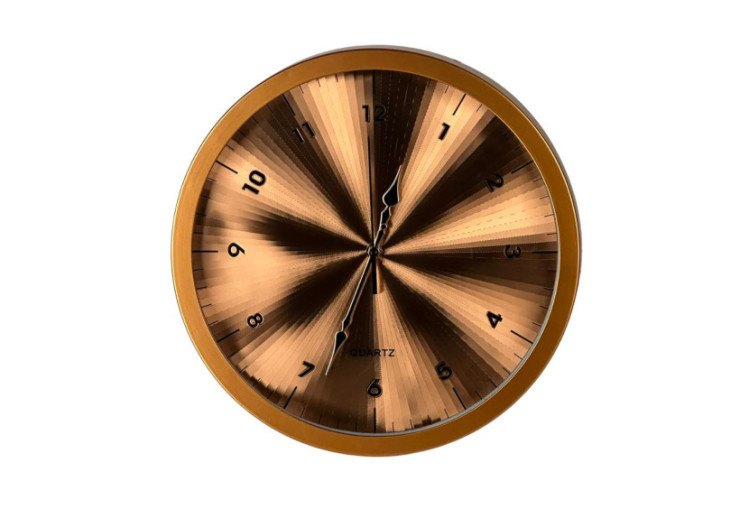 Horloge RAMSEY - 35cm, finition dorée - HTBE6119 - Mondex