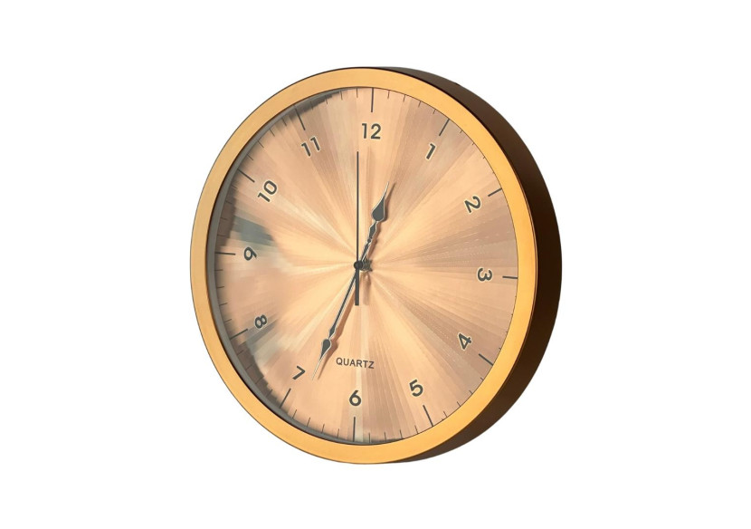 Horloge RAMSEY - 35cm, finition dorée - HTBE6119 - Mondex
