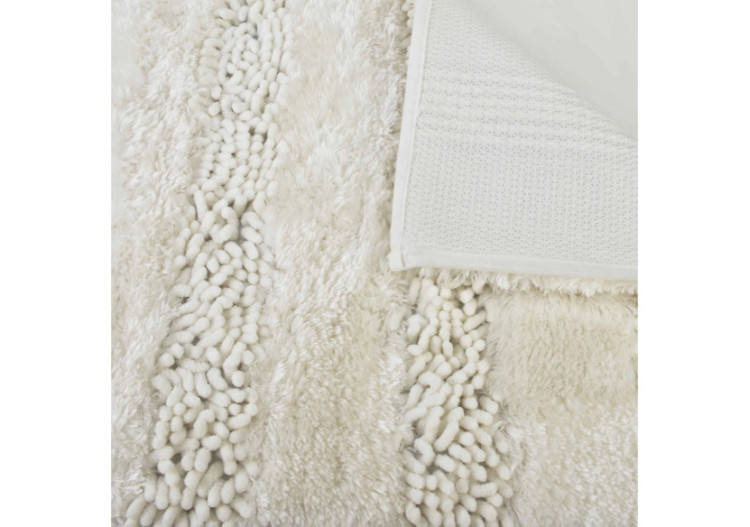 Tapis de Bain ZAC - 60x40cm en Polyester Blanc - HTUA0269 - Bathlab By Mondex 2