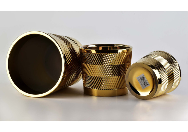 Pot de Fleurs Neva - L16.5 x H14.5 cm - HTYE2427-PROM - Mondex 2